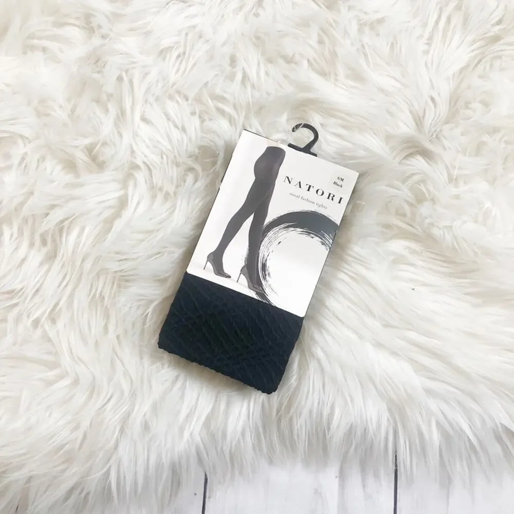 Natori Women's‎ Black Sissal Fashion Leggings Size OS NEW